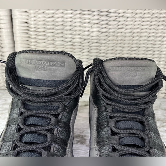 Nike Air Jordan X 10 Retro Shadow [2018] 310805-002 Dark Black Grey Size 11.5 - Picture 7 of 9